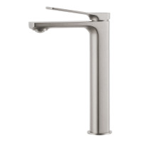 VOLLE SOLO смеситель для раковины высокий, 26мм, никелированное щеткой, (1510.011302)