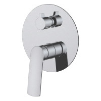 VOLLE CANTE смеситель для ванны скрытого монтажа, 30мм, никелированный, (1512.031402)