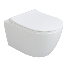 CANTE Rimless унітаз підвісний 51*35,5*33см, сидіння Duroplast Slim slow-closing, VOLLE (1312.151000)