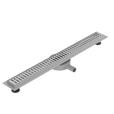 Линейный сливной трап MASTER LINEA Capri 800мм, с комбинированным затвором, поворотным сифоном, трубой Ø40/50, с перфорированной решеткой, хромированный, VOLLE (9046.210314)