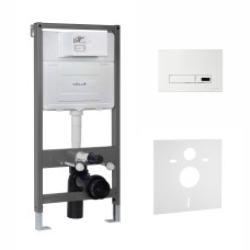VOLLE MASTER SENSOR комплект інсталяції для унітазу 4в1 (інсталяція, кріплення, прокладка, клавіша LARGO EVO SENSOR blanco), VOLLE (2220.010305)
