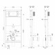 VOLLE MASTER SENSOR комплект установки для унитаза 4в1 (установка, крепеж, прокладка, клавиша LARGO EVO SENSOR blanco), VOLLE (2220.010305)