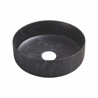 VOLLE PIEDRA раковина накладная 34,6*34,6*12см, темный мрамор, (1301.005132)