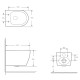 SOLO 2.0 vortice унітаз підвісний, сидіння duroplast, VOLLE (1310.001000)