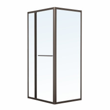 CRUZE душова кабіна 90*90*200см, тип дверей COME IN, профіль metal gun, прозоре скло, VOLLE (1047.124705)