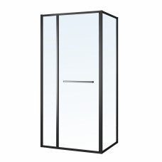 CRUZE душова кабіна 90*90*200см, тип дверей COME IN, чорний профіль, прозоре скло, VOLLE (1047.124704)