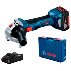 Акумуляторна кутова шліфмашина Bosch GWS 180-LI Professional, 1 акб GBA 18V 4.0Ah, з/п GAL 18V-40