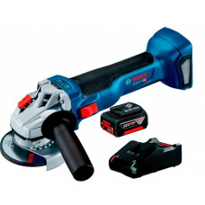 Акумуляторна кутова шліфувальна машина Bosch GWS 18V-10 Professional, 1 акб GBA 18V 4.0Ah, з/п