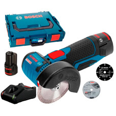 Акумуляторна болгарка Bosch GWS 12V-76 Professional, 2 акб 2 Ah, з/п GAL 12V-40