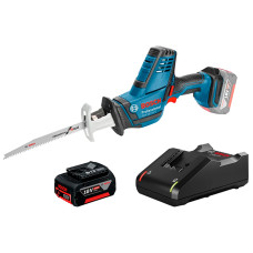 Акумуляторна шабельна пила Bosch GSA 18 V-LI C Professional, 1 акб GBA 18V 4 Ah та з/п GAL 18V-40