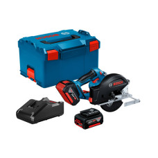 Bosch Пила дискова GKM 18V-50 акумуляторна, 2*18 В 5 Аг, 136 мм, 4250 об/хв, 2.2 кг (06016B8002)