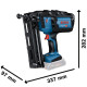 Акумуляторний цвяхозабивач Bosch Professional GNH 18V-64 M, 2 акб ProCORE 18V 4.0Ah і з/в GAL 18V-40 Professional, у кейсі (0601481003)