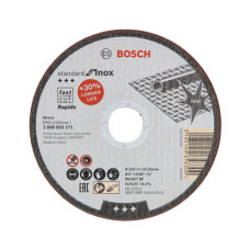 Відрізний круг по нержавіючій сталі Bosch Standard for Inox Rapido WA 60 T BF 125х1х22.23 мм