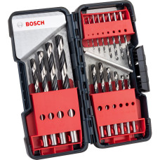 Bosch Набор сверл HSS PointTeQ ToughBox 18 шт. (2608577350)