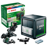 BOSCH Нівелір лазернийQuigo Green, точність ± 0.6 мм/м, 12 м, зелений, 0.27 кг (0603663C02)