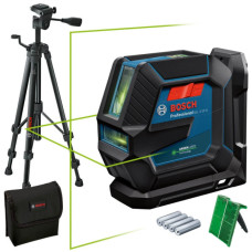 Лазерний нівелір Bosch GLL 2-15 G Professional з мішенню, штативом BT 150, універсальним кріпленням LB 10 і чохлом (0601063W01) (0601063W01)