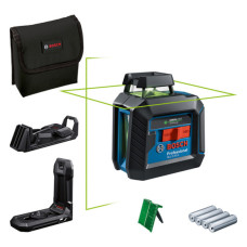 Лазерний нівелір Bosch Professional GLL 2-20 G з тримачем, стельовим кріпленням, 4 батарейками та чохлом (0601065000) (0601065000)