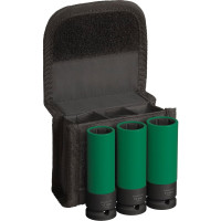 Набір ударних торцевих головок Bosch Pro Impact Socket Extra Deep Set 1/2" 17-21 мм, 86 мм, 3 шт (2608003033) (2608003033)