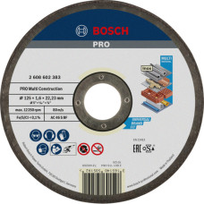 Круг відрізний універсальний Bosch Rapido Multi Construction 125х22.23 мм (2608602383) (2608602383)