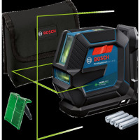 Нівелір лазерний Bosch Professional GLL2-15G+LB10 до 15м, ±0.3мм/м, 4AAx1.5В, IP64, 0.57кг (0601063W00)