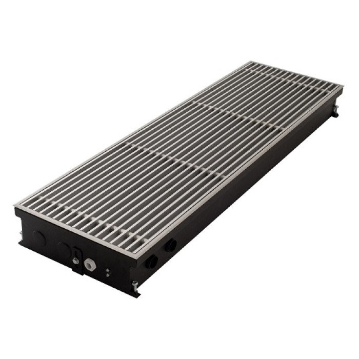Внутрішньопідлоговий конвектор  Carrera SV Black 280х2500х120+вент. DC24V (SVB24dc_28/250/12)