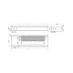 Внутрипольный конвектор  Carrera SV Inox 280х2750х120+вент. DC24V (SVI24dc_28/275/12)