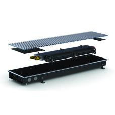 Внутрішньопідлоговий конвектор  Carrera MV Black 250х1750х65+вент. DC24V (MVB24dc_25/175/6.5)