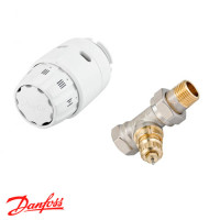 Danfoss Комплект термост. клапан Ду15 і термогол. RAS-C2, прямий (013G5142)