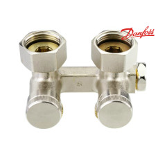 Вузол нижнього підключення прямий Danfoss RLV-K G1/2A x G3/4A запірний (003L0280)