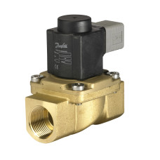 Електромагнітний клапан, EV225B, Функція: НЗ, G, 1, 6.000 м³/год, PTFE 032U380731 Danfoss 