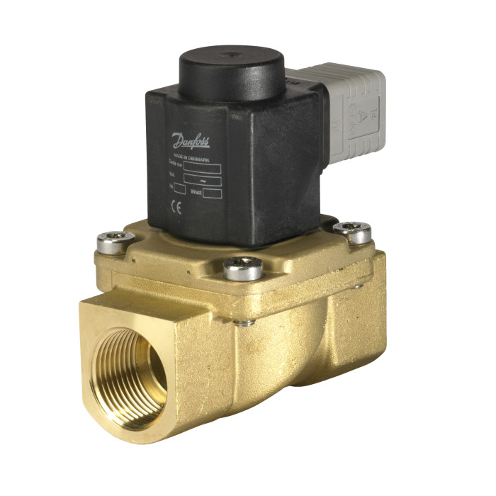 Електромагнітний клапан, EV225B, Функція: НЗ, G, 1, 6.000 м³/год, PTFE 032U380731 Danfoss 