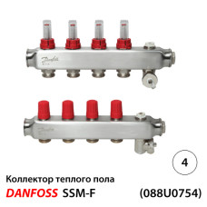 Колектор SSM 4+4, з витратомірами (088U0754)
