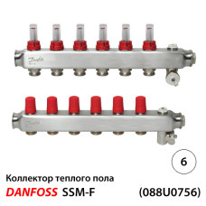 Колектор SSM 6+6, з витратомірами (088U0756)