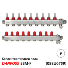 Колектор SSM 9+9, з витратомірами (088U0759)