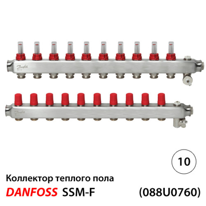 Колектор SSM 10+10, з витратомірами (088U0760)