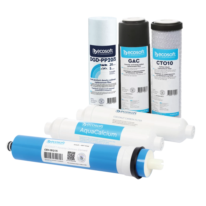 Комплект картриджів Ecosoft P’URE AquaCalcium Mint 12 місяців (CHV6PUREMAC)