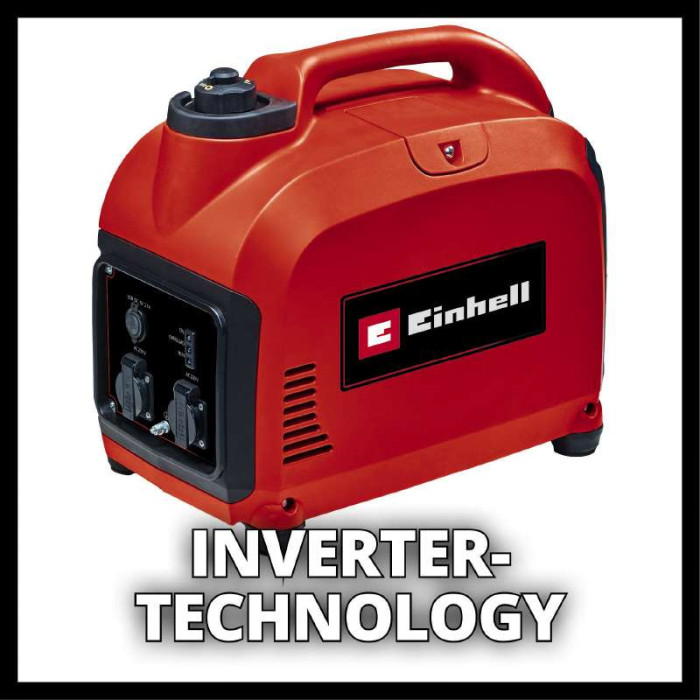 Генератор бензиновий інверторний Einhell TC-IG 2000, 230В (1 фаза), 1.8/2кВт, ручний старт, 21.6кг (4152590)