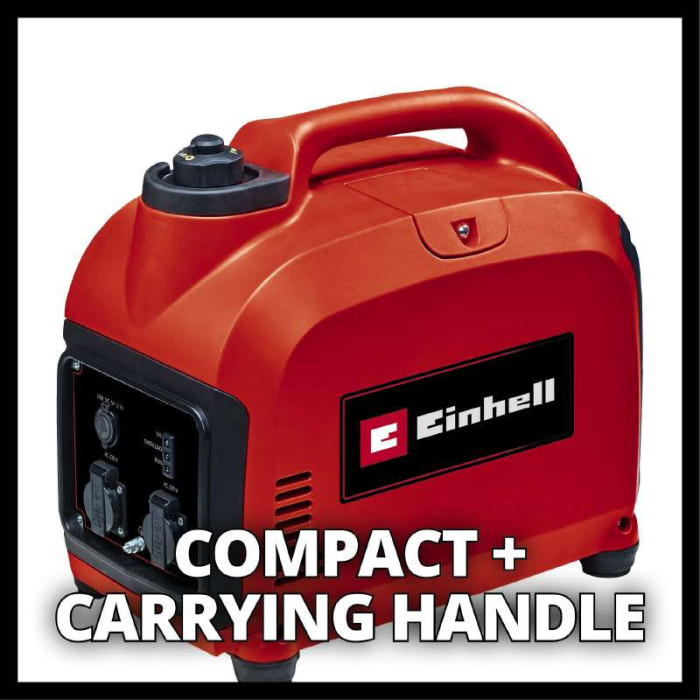 Генератор бензиновий інверторний Einhell TC-IG 2000, 230В (1 фаза), 1.8/2кВт, ручний старт, 21.6кг (4152590)