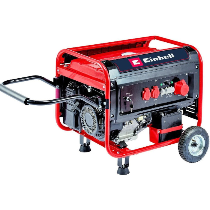 Einhell Генератор бензиновий TC-PG 55/E5, 230В/380В, 3.6кВт (макс. 5.5кВт), електростарт, 25л, 83кг (4152562)