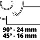 Einhell Плиткоріз акум TE-TC 18/115 Li - Solo, 18В, PXC, 3800 об/хв, диск 115х22.2 мм, різ 24 мм (4301190)