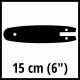 Einhell Направляюча шина для ланцюгової пилки 15см, 1.0мм (4500163)