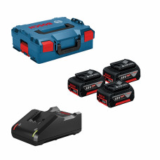 Набір акумулятора та зарядного пристрою Bosch GBA, 3х18В 5А·год, ЗП GAL 18V-40 + L-Boxx 136 (0615990L3T)