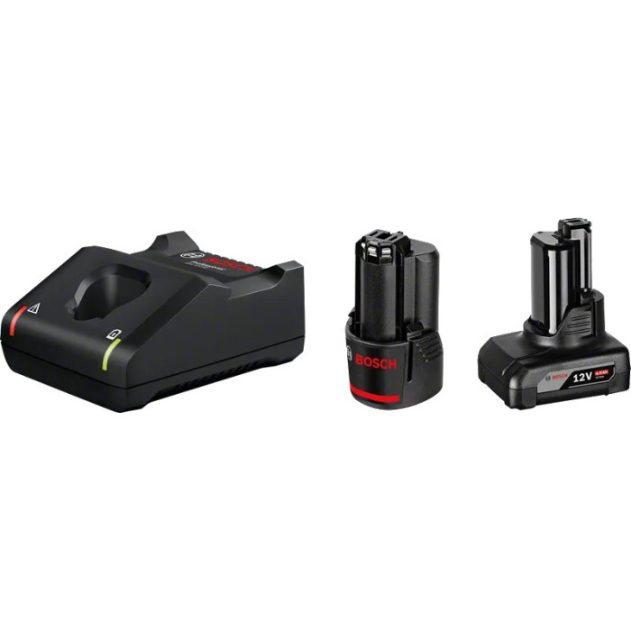 Набір акумулятора та зарядного пристрою Bosch GBA, 1х18В 2А·год, 1х18В 4А·год, ЗП GAL 12V-40 (1600A01NC9)