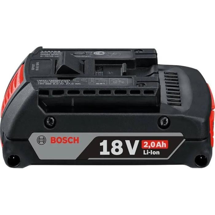 Bosch Акумулятор 18В, 2.0А·год, 0.4кг (2607336906)