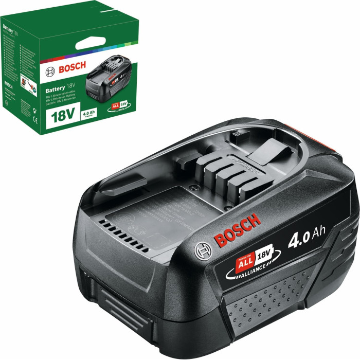 Bosch Акумулятор PBA, 18В, 4А·год, 0.7кг (1600A011T8)