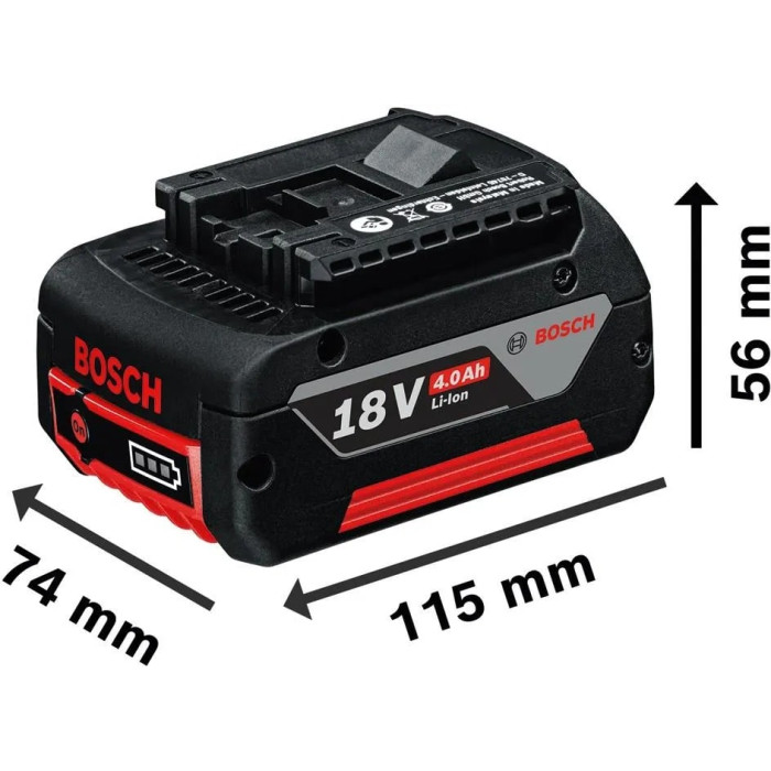 Bosch Акумулятор GBA, 18В, 4А·год, 1.1кг (1600Z00038)