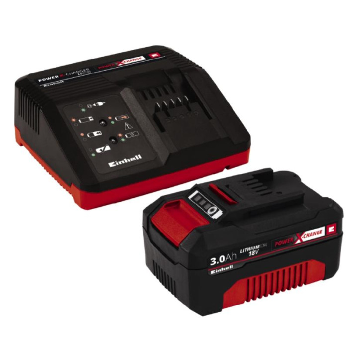 Набір акумулятор та зарядний пристрій Starter-Kit Einhell Power-X-Change 18 В Li-Ion 3.0 Аh (4512041)
