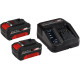Набір акумулятор та зарядний пристрій Starter-Kit Einhell Power-X-Change 18В 2х3.0 Ah (4512098)