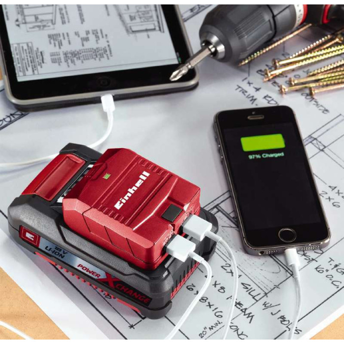Адаптер USB-акумулятора Einhell TE-CP 18 Li USB Solo (4514120)