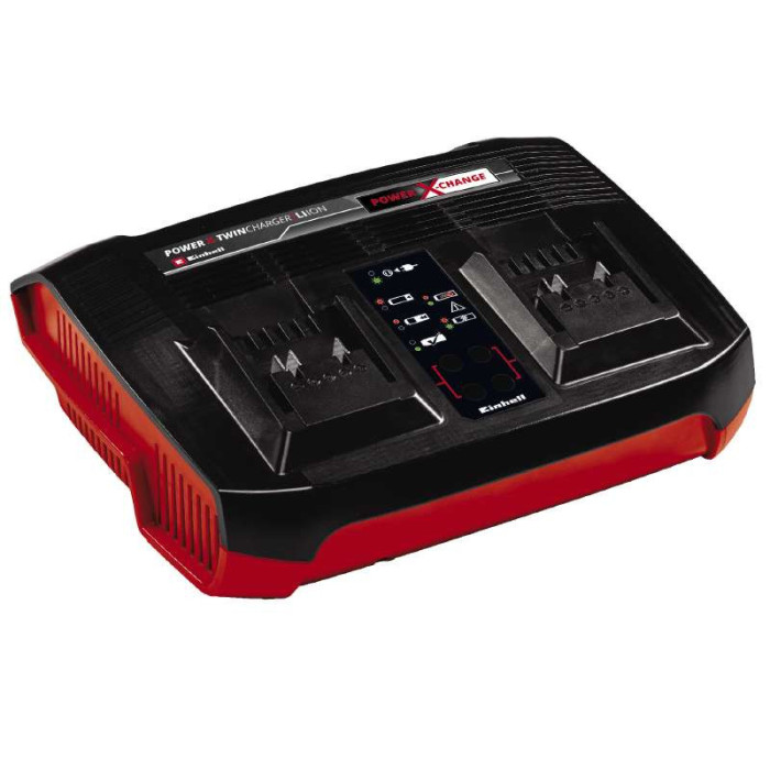 Комплект Einhell Power X-Change із двох акумуляторів 18V 4 Ah та подвійного зарядного пристрою (4512112)